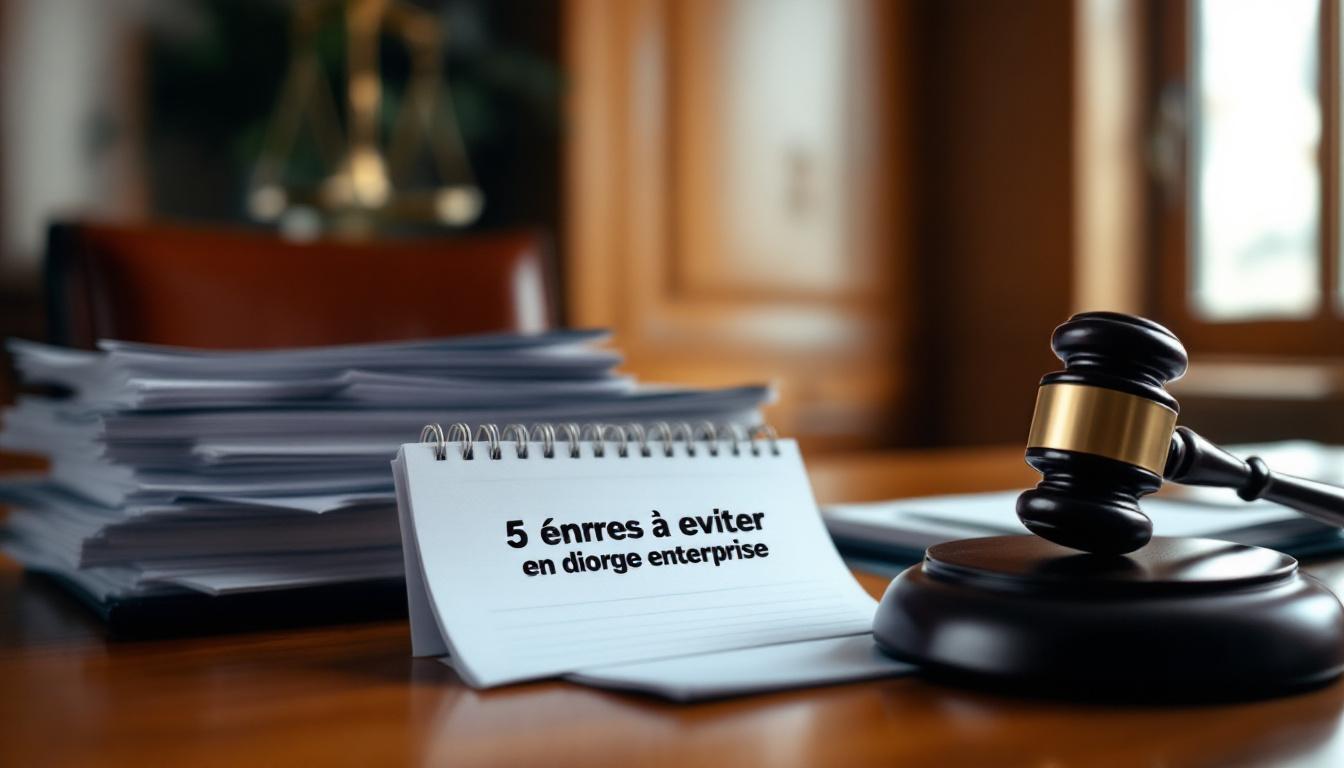 Les 5 erreurs à éviter en droit entreprise pour prospérer en 2026